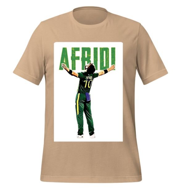 Afridi T-Shirt White Box Design Unisex - Image 7