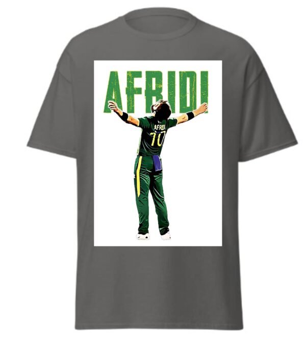 Afridi T-Shirt White Box Design Unisex - Image 8